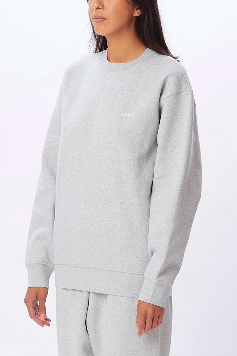 Established Works Bold Sweater In Ash Grey