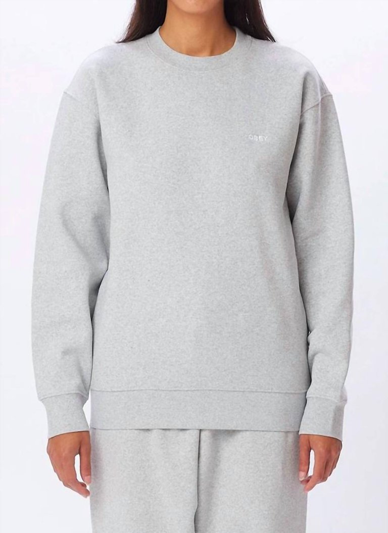 Established Works Bold Sweater In Ash Grey - Ash Grey