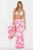 Floral Beach Pant In Pink - Pink