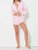 Floral Gauze Short Top Set In Pink - Pink