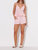 Gauze Tank And Short Set In Pink - Pink