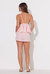 Gauze Tank And Short Set In Pink