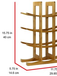 Oceanstar 12-Bottle Natural Bamboo Wine Rack WR1149