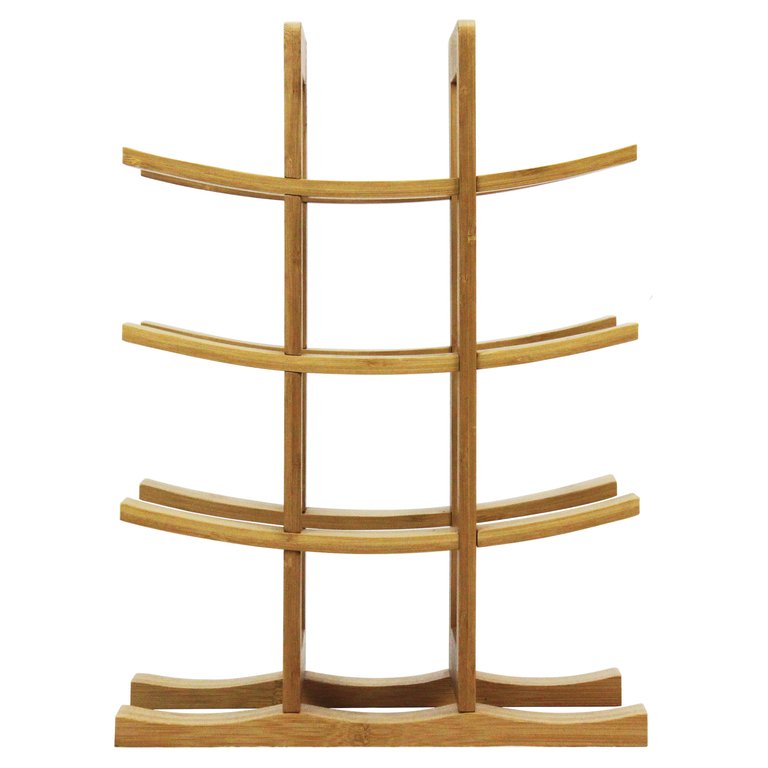 Oceanstar 12-Bottle Natural Bamboo Wine Rack WR1149