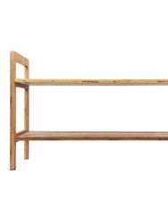 Oceanstar 2-Tier HPL Bamboo Shoe Rack