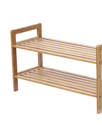 Oceanstar Oceanstar 2-Tier HPL Bamboo Shoe Rack product