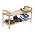 Oceanstar 2-Tier HPL Bamboo Shoe Rack