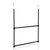 Oceanstar 2-Tier Portable Adjustable Closet Hanger Rod, Black ACR1545B