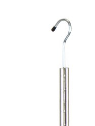 Oceanstar 2-Tier Portable Adjustable Closet Hanger Rod, Chrome ACR1538C