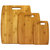 Oceanstar 3-Piece Bamboo Cutting Board Set CB1156