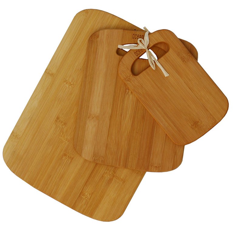 Oceanstar 3-Piece Bamboo Cutting Board Set CB1316