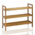 Oceanstar 3-Tier HPL Bamboo Shoe Rack, Natural