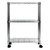 Oceanstar 3-Tier Shelving All-Purpose Utility Cart, Chrome AUS1477