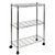 Oceanstar 3-Tier Shelving All-Purpose Utility Cart, Chrome AUS1477