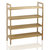 Oceanstar 4-Tier HPL Bamboo Shoe Rack, Natural