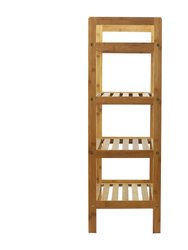 Oceanstar 4-Tier HPL Bamboo Shoe Rack, Natural