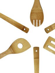 Oceanstar 6 Piece Bamboo Cooking Utensil Set KT1286