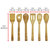 Oceanstar 6 Piece Bamboo Cooking Utensil Set KT1286