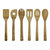 Oceanstar 6 Piece Bamboo Cooking Utensil Set KT1286