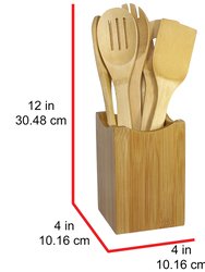 Oceanstar 7 Piece Bamboo Cooking Utensil Set