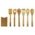 Oceanstar 7 Piece Bamboo Cooking Utensil Set