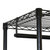 Oceanstar Adjustable Shelving Rack with Hooks, Black GRS1514