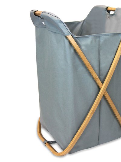 Oceanstar Oceanstar Bamboo Folding X-Frame Laundry Hamper Sorter product