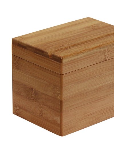 Oceanstar Oceanstar Bamboo Recipe Box with Divider RB1408 product