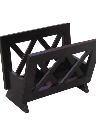 Oceanstar Oceanstar Contemporary Mahogany Solid Wood Magazine Rack M1125 product