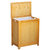 Oceanstar Natural Finished Rectangular Laundry HPL Wood Hamper with Interior Bag RHP0109N