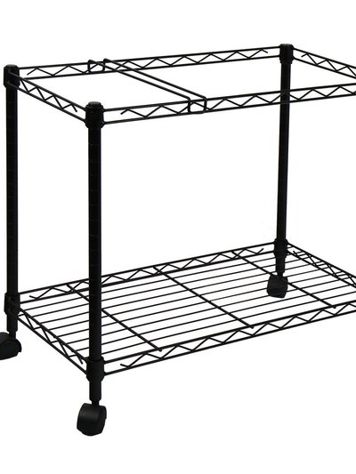 Oceanstar Oceanstar Portable 1-Tier Metal Rolling File Cart, Black 1MRC1491 product