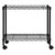 Oceanstar Portable 1-Tier Metal Rolling File Cart, Black 1MRC1491