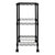 Oceanstar Portable 2-Tier Metal Rolling File Cart, Black 2MRC1507