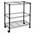 Oceanstar Portable 2-Tier Metal Rolling File Cart, Black 2MRC1507