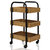 Oceanstar Portable Storage Cart with 3 Easy Removable Bamboo Trays 3SC1675