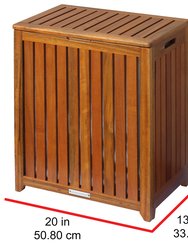 Oceanstar Solid HPL Wood Spa Hamper TRH1330