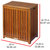 Oceanstar Solid HPL Wood Spa Hamper TRH1330