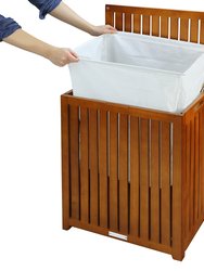 Oceanstar Solid HPL Wood Spa Hamper TRH1330