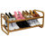 Oceanstar SR1224 2-Tier HPL Bamboo Shoe Rack