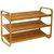 Oceanstar SR1231 3-Tier HPL Bamboo Shoe Rack