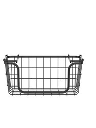 Oceanstar Stackable Metal Wire Storage Basket Set for Pantry, Countertop, Kitchen or Bathroom BSS1811