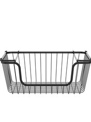 Oceanstar Stackable Metal Wire Storage Basket Set for Pantry, Countertop, Kitchen or Bathroom