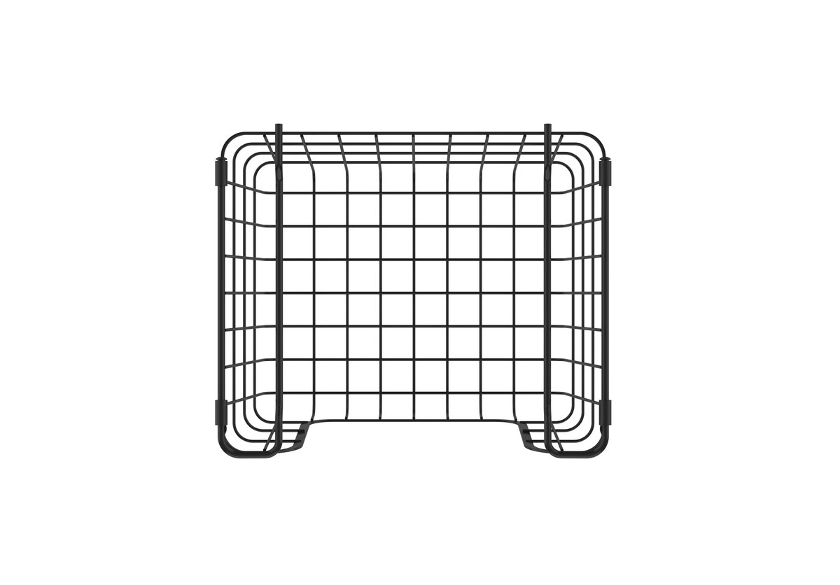 Oceanstar Oceanstar Stackable Metal Wire Storage Basket Set for Pantry,  Countertop, Kitchen or Bathroom – Black, Set of 3 in the Storage Bins &  Baskets department at