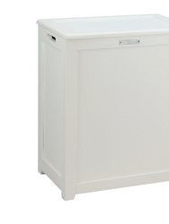 Oceanstar Storage Laundry Hamper, White
