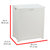 Oceanstar Storage Laundry Hamper, White