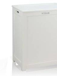 Oceanstar Storage Laundry Hamper, White