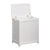 Oceanstar White Finished Rectangular Laundry HPL Wood Hamper with Interior Bag RHP0109W