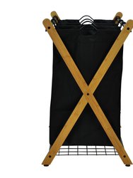 Oceanstar X-Frame Bamboo 3-Bag Laundry Sorter XBS1484