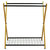 Oceanstar X-Frame Bamboo 3-Bag Laundry Sorter XBS1484