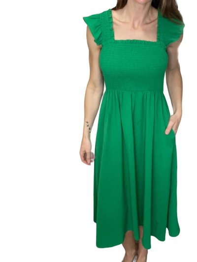 Oddi Kelly Midi Dress In Green product